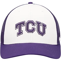 Men's '47 White/Purple TCU Horned Frogs Freshman Trucker Adjustable Hat