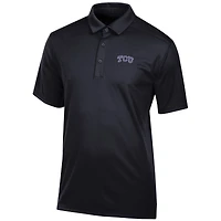 Men's Black TCU Horned Frogs Classic Jacquard Polo