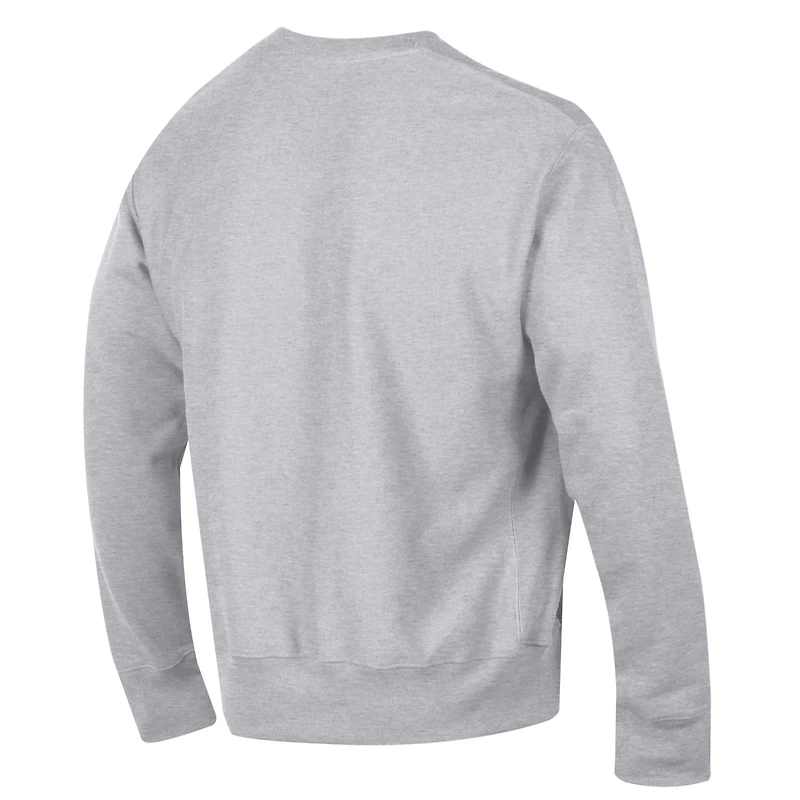 Sweat-shirt ras du cou à motif arché et logo inversé Champion Gray TCU Horned Frogs pour homme