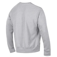 Sweat-shirt ras du cou à motif arché et logo inversé Champion Gray TCU Horned Frogs pour homme