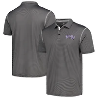 Men's Colosseum  Black TCU Horned Frogs Cameron Polo