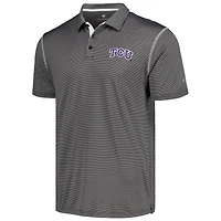 Men's Colosseum  Black TCU Horned Frogs Cameron Polo