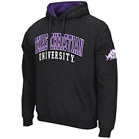 Men's Colosseum Black TCU Horned Frogs Double Arch Pullover Hoodie