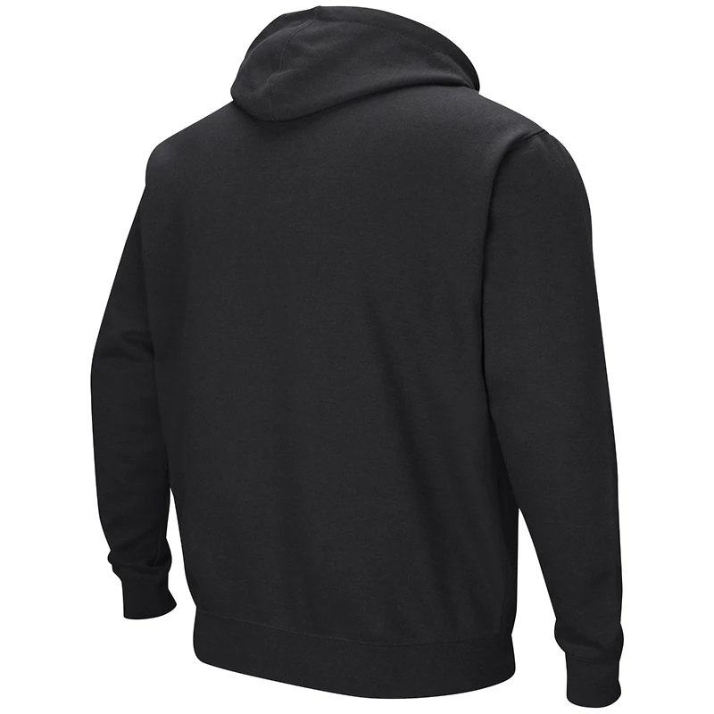 Men's Colosseum Black TCU Horned Frogs Double Arch Pullover Hoodie