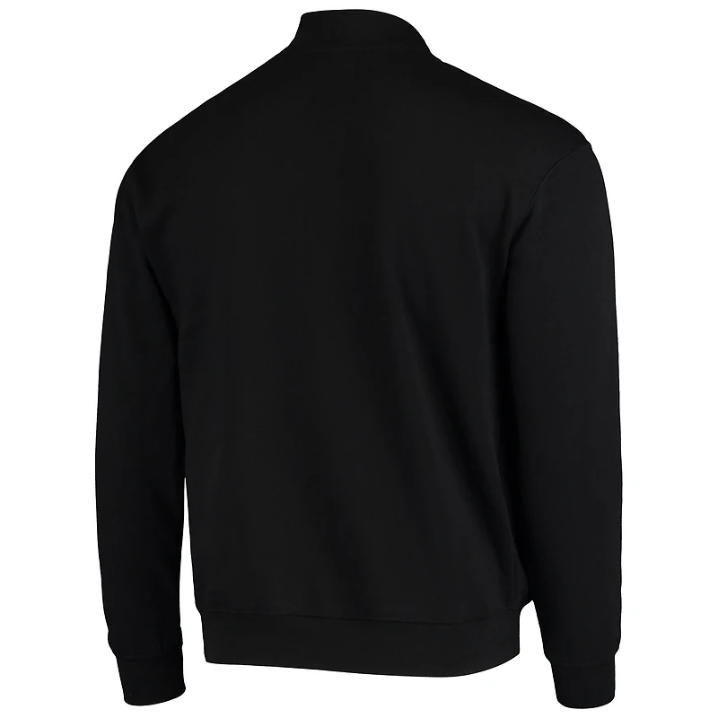 Men's Colosseum Black TCU Horned Frogs Tortugas Logo Quarter-Zip Jacket