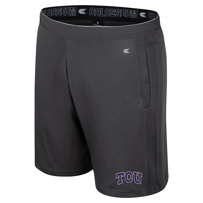 Short Forget TCU Horned Frogs pour homme en charbon Colosseum
