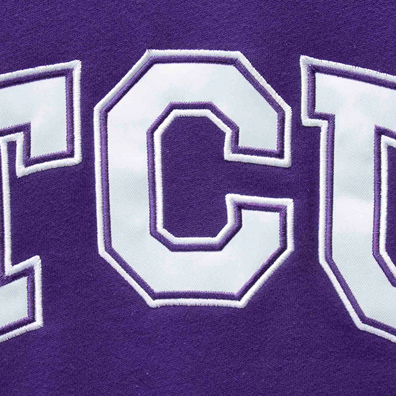 Colosseum Purple TCU Horned Frogs Arch & Logo Crew Neck Sweat-shirt pour homme