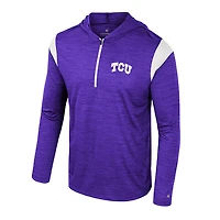 Men's Colosseum Purple TCU Horned Frogs Dozer Half-Zip Windshirt