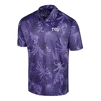 Polo violet Colosseum pour homme de l'équipe TCU Horned Frogs Palms
