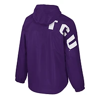 Veste anorak à demi-zip Colosseum Purple TCU Horned Frogs Reloaded pour homme
