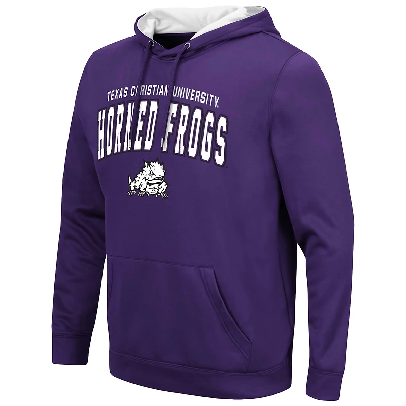 Men's Colosseum Purple TCU Horned Frogs Resistance Pullover Hoodie