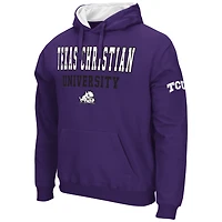 Men's Colosseum Purple TCU Horned Frogs Sunrise Pullover Hoodie
