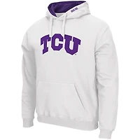 Sweat à capuche blanc Colosseum pour homme, TCU Horned Frogs Isle