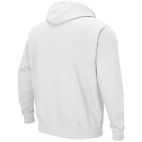 Sweat à capuche blanc Colosseum pour homme, TCU Horned Frogs Isle