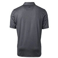 Men's Cutter & Buck Black TCU Horned Frogs Pike Banner Print Polo