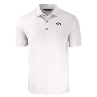 Men's Cutter & Buck White TCU Horned Frogs Forge Eco Stretch Recycled Polo