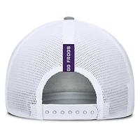 Men's Fanatics Heather Gray/Purple TCU Horned Frogs Profile Trucker Adjustable Hat