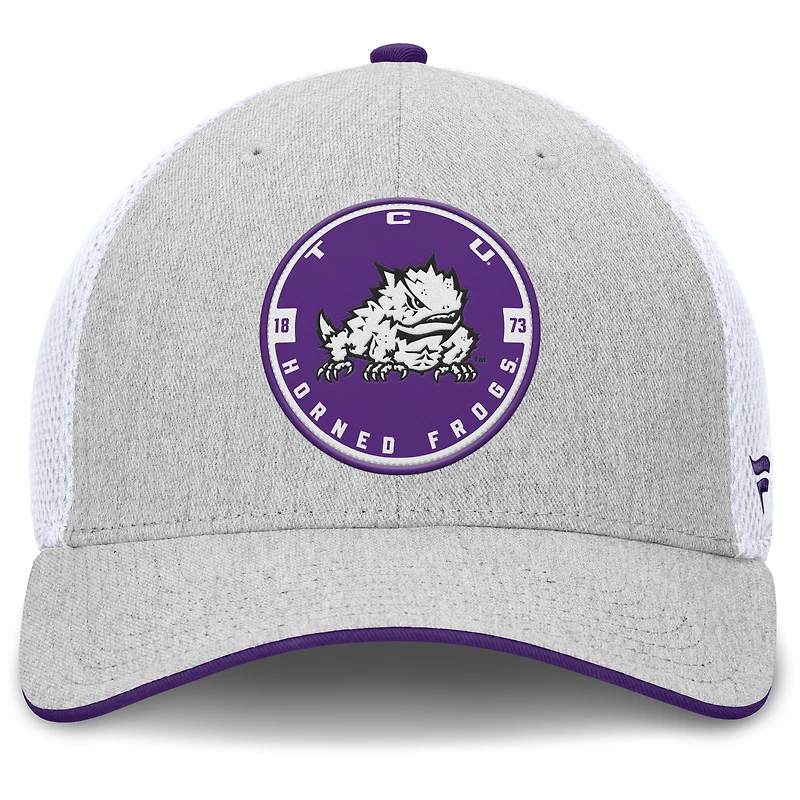 Men's Fanatics  Heather Gray TCU Horned Frogs Trigger Flex Hat