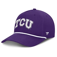 Men's Fanatics  Purple TCU Horned Frogs Foul Ball Rope Adjustable Hat