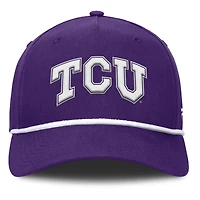 Men's Fanatics Purple TCU Horned Frogs Foul Ball Rope Adjustable Hat