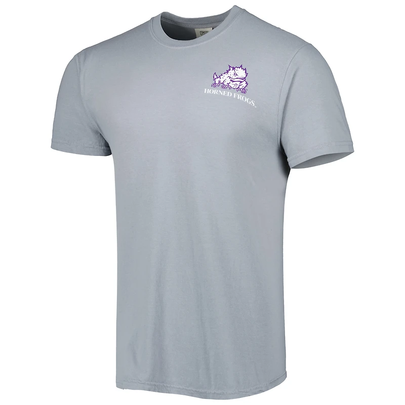 T-shirt hyperlocal TCU Horned Frogs gris pour homme
