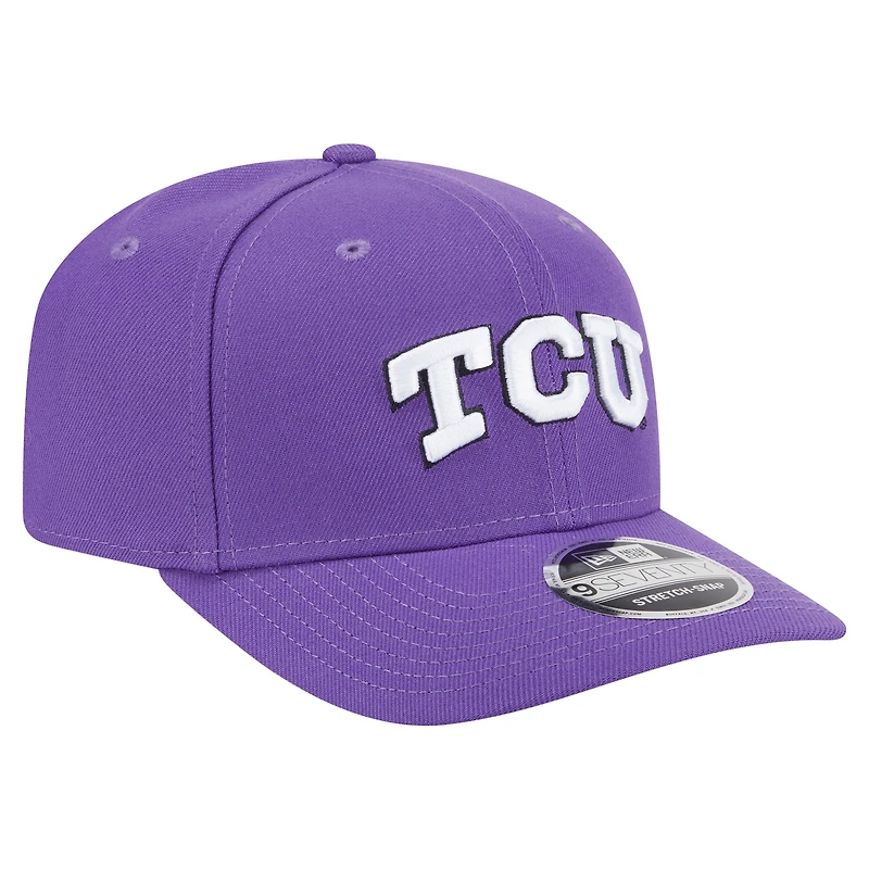 Men's New Era  Purple TCU Horned Frogs Team Collective 9SEVENTY Stretch-Snap Adjustable Hat