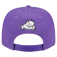 Casquette ajustable extensible à boutons-pression New Era violette TCU Horned Frogs Team Collective 9SEVENTY pour homme
