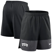 Short Nike noir pour homme TCU Horned Frogs 2025 Sideline Performance
