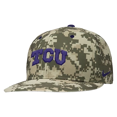 Casquette de baseball Nike Digital Camo TCU Horned Frogs pour homme