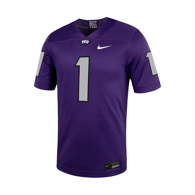 Men's Nike #1 TCU Horned Frogs Untouchable Football Jersey