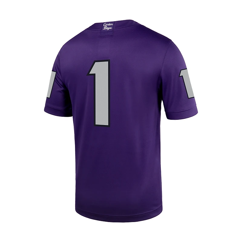 Men's Nike #1 TCU Horned Frogs Untouchable Football Jersey