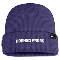 Men's Nike Purple TCU Horned Frogs 2024 Sideline Terra Cuffed Knit Hat