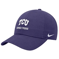 Casquette ajustable Nike blanche TCU Horned Frogs 2025 On-Field Club pour homme