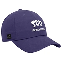 Men's Nike White TCU Horned Frogs 2025 On-Field Club Adjustable Hat