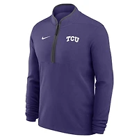 Men's Nike Purple TCU Horned Frogs Basketball Victory Dri-FIT Half-Zip Pullover