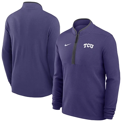 Men's Nike Purple TCU Horned Frogs Basketball Victory Dri-FIT Half-Zip Pullover