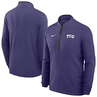 Men's Nike Purple TCU Horned Frogs Basketball Victory Dri-FIT Half-Zip Pullover