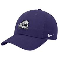 Casquette ajustable Nike TCU Horned Frogs Club violette pour homme
