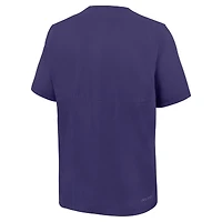 Coupe-vent Nike TCU Horned Frogs violet pour homme, à col zippé et technologie Dri-FIT.