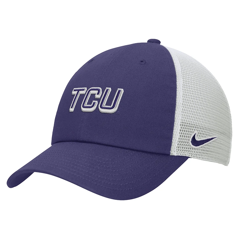 Casquette ajustable Nike violette pour homme TCU Horned Frogs On-Field Club