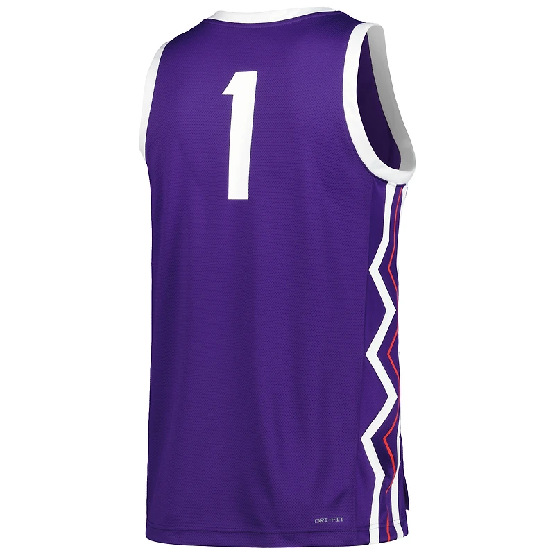 Maillot de basket-ball réplique Nike TCU Horned Frogs violet pour homme