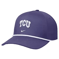 Casquette ajustable Nike violette TCU Horned Frogs Rise pour homme