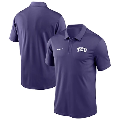 Polo Nike Victory Solid Performance violet pour homme des Horned Frogs de TCU