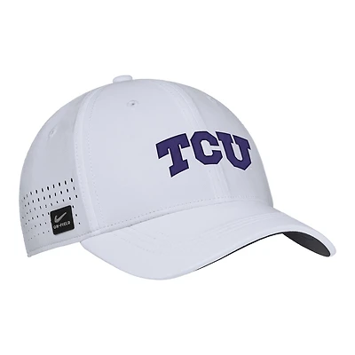 Men's Nike White TCU Horned Frogs 2025 On-Field Performance Flex Hat