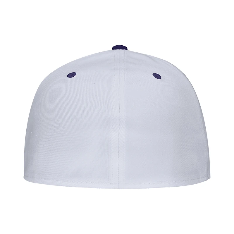 Casquette de baseball Nike blanche pour homme TCU Horned Frogs On-Field Performance
