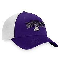 Men's Top of the World Purple/White TCU Horned Frogs Breakout Trucker Snapback Hat