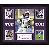Collage encadré de 5 photos des Horned Frogs de TCU de Quentin Johnston