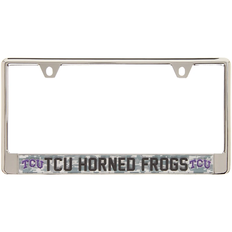 TCU Horned Frogs Digital Camo Acrylic Inlay License Plate Frame