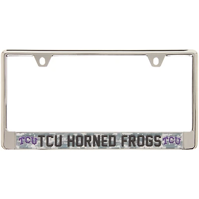 TCU Horned Frogs Digital Camo Acrylic Inlay License Plate Frame