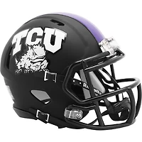 TCU Horned Frogs Riddell Matte Black Speed Mini Helmet